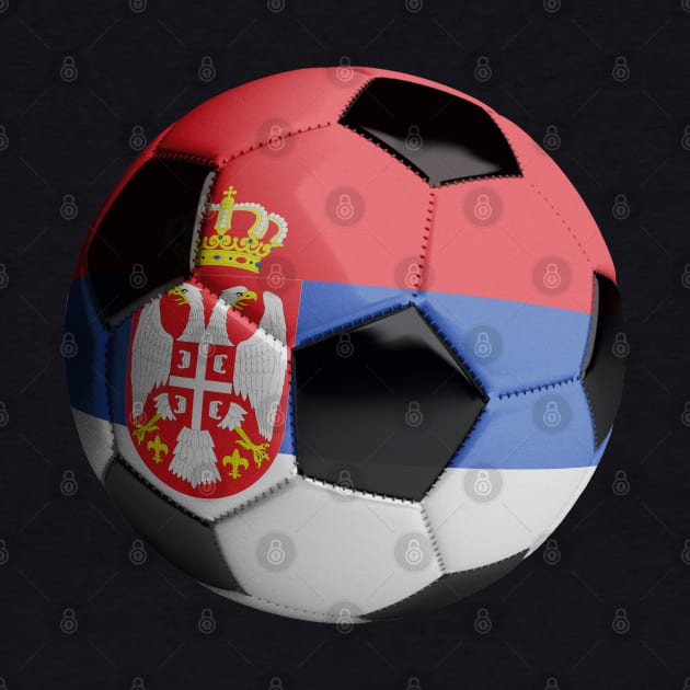 Serbia Soccer Ball by reapolo